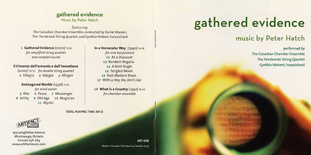 Cynthia Hiebert CD Gathered Evidence booklet 1